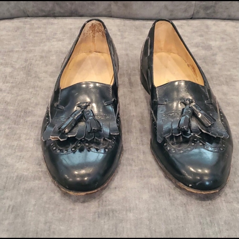 Black loafers